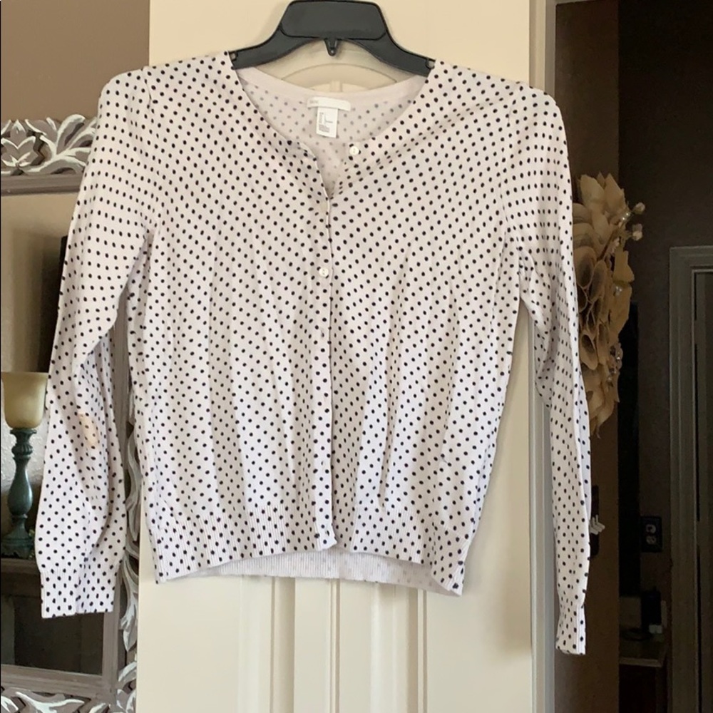Polka dot sweater